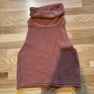 By Together Cowl Neck Sweater in Rust